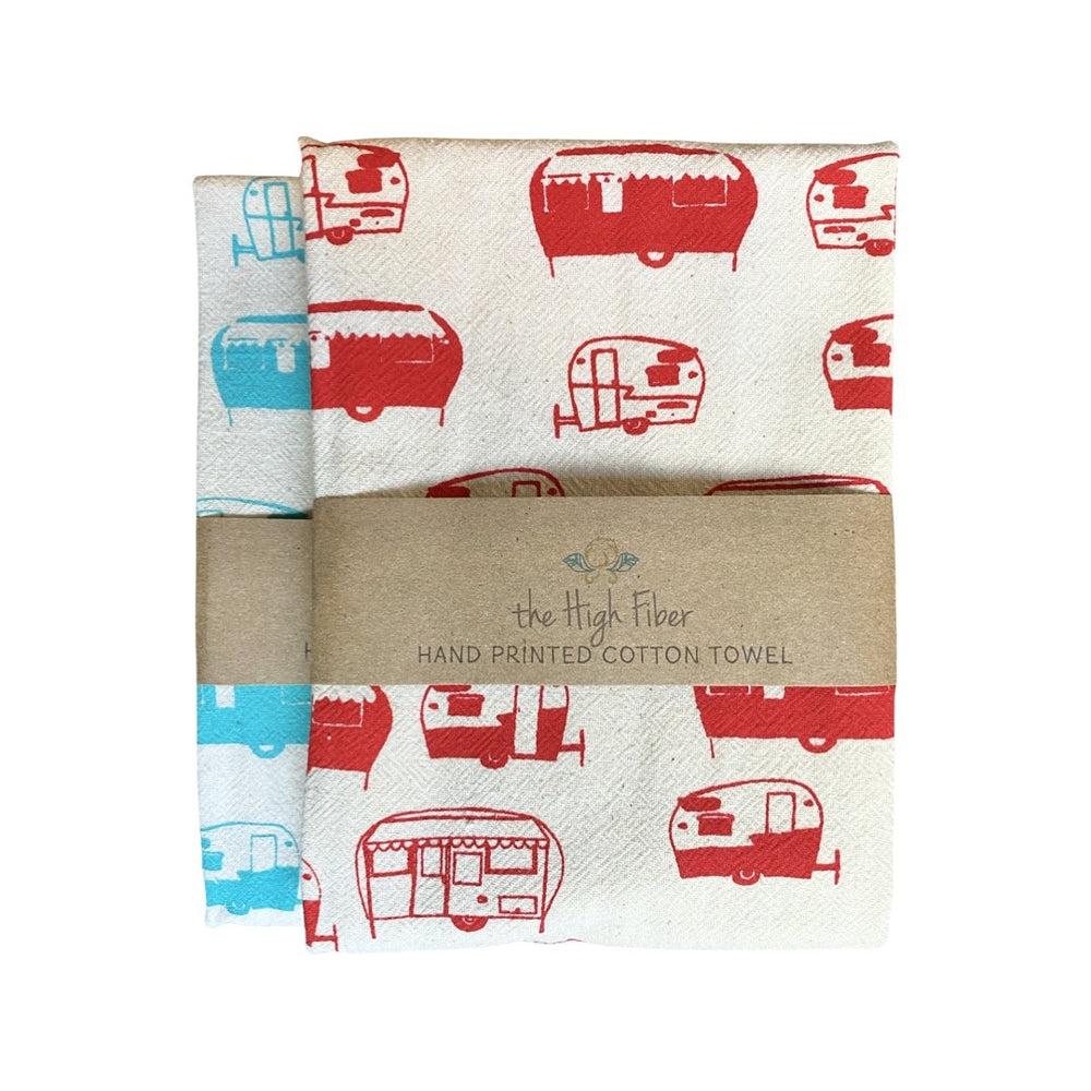 The High Fiber Kitchen Towel, Retro Campers