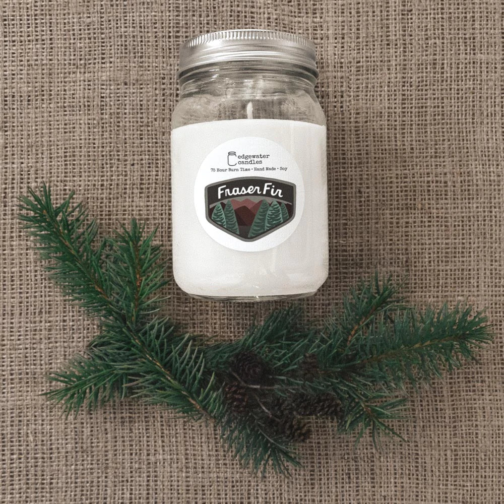 Edgewater Candles Fraser Fir Soy Candle, 12 Oz.