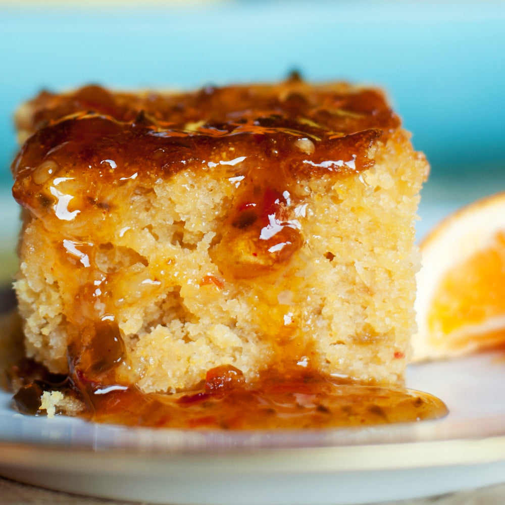 KICKIN’ KORNBREAD WITH HOT PEPPER JELLY