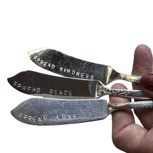 
                  
                    Load image into Gallery viewer, Cards By Design Hand-Stamped Vintage Spreader Knife
                  
                