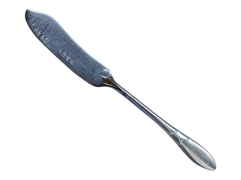 
                  
                    Load image into Gallery viewer, Cards By Design Hand-Stamped Vintage Spreader Knife
                  
                