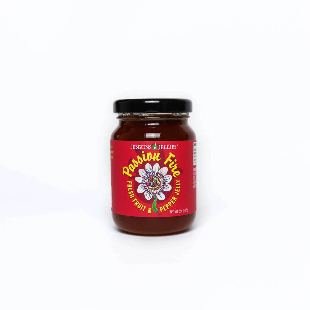 
                  
                    Load image into Gallery viewer, Jenkins Jellies Passion Fire Pepper Jelly – Sweet &amp;amp; Spicy Tropical Jelly
                  
                