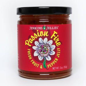 
                  
                    Load image into Gallery viewer, Jenkins Jellies Passion Fire Pepper Jelly – Sweet &amp;amp; Spicy Tropical Jelly
                  
                