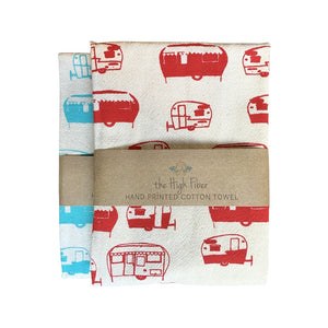 
                  
                    Load image into Gallery viewer, The High Fiber Kitchen Towel, Retro Campers
                  
                