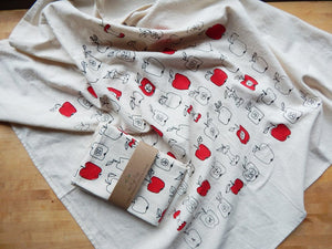 
                  
                    Load image into Gallery viewer, Apple Kitchen Tea Towel | Handcrafted by The High Fiber
                  
                
