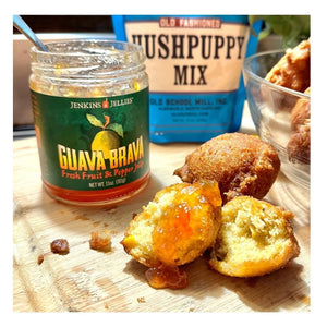 
                  
                    Load image into Gallery viewer, Southern Flavor Trio Bundle | Guava Brava, Passion Fire Pepper Jellies &amp;amp; Hushpuppy Mix – Save 15%
                  
                