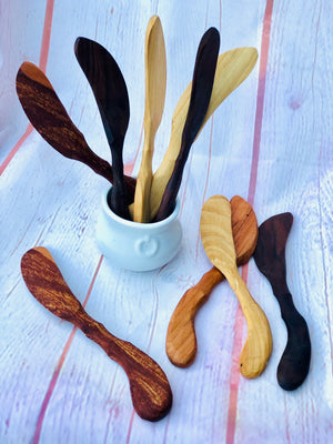 
                  
                    Load image into Gallery viewer, Wild Cherry Spoon Co. Wooden Soft Cheese Spreader
                  
                