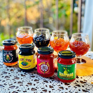 
                  
                    Load image into Gallery viewer, Jenkins Jellies Hot Pepper Jelly Gift Box Set (3 Bundles), Gold Ribbon
                  
                