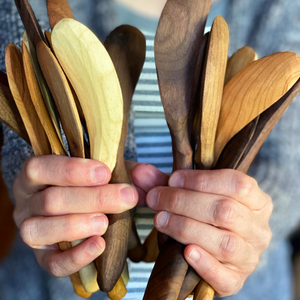 
                  
                    Load image into Gallery viewer, Wild Cherry Spoon Co. Wooden Soft Cheese Spreader
                  
                